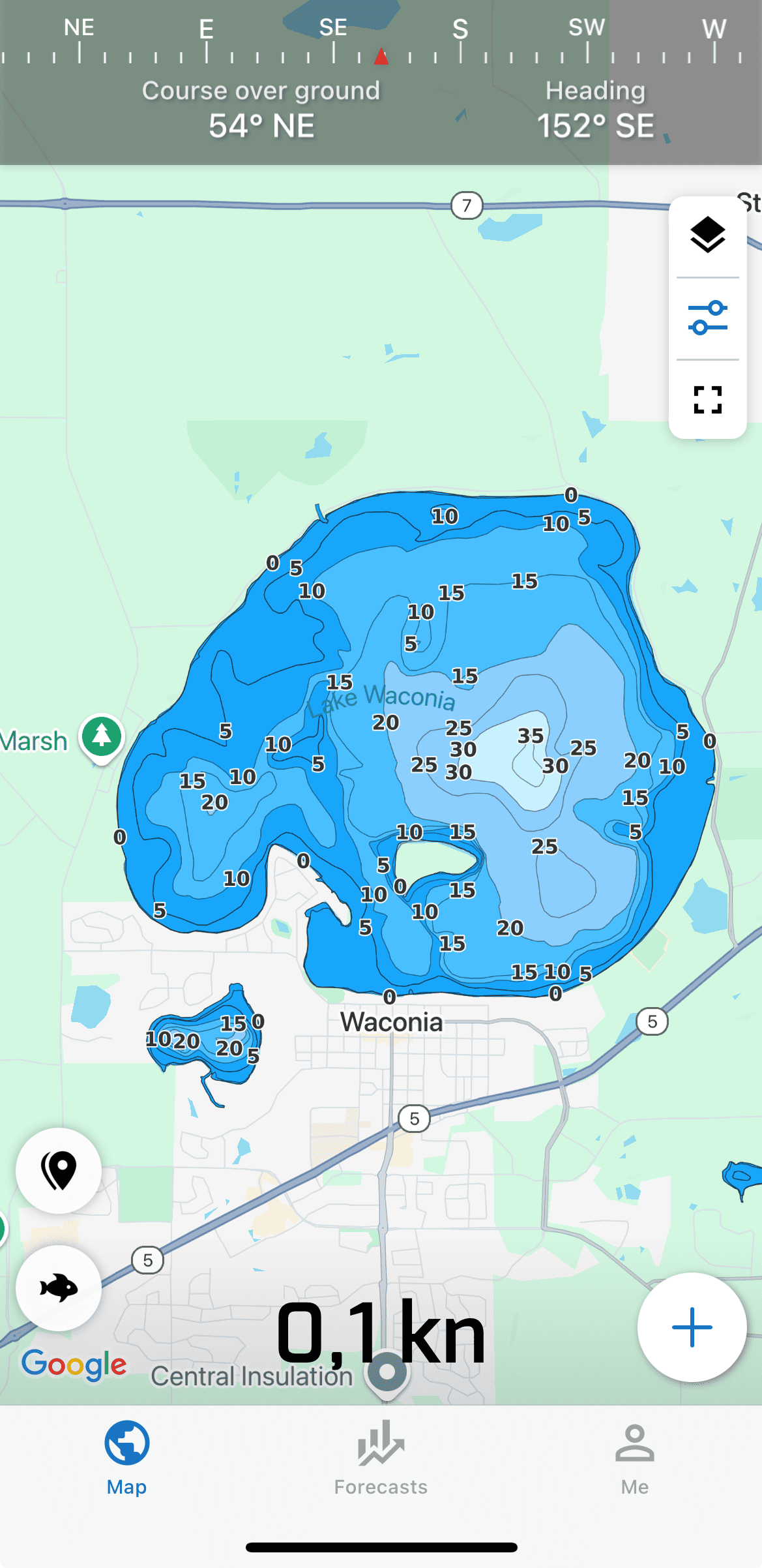 View Lake depths and contours – Fishing Points Help Center